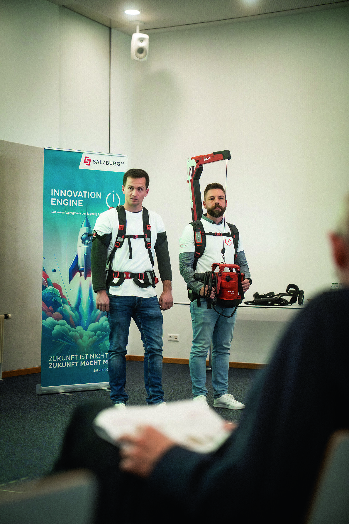 Vorzeigen des Exoskeletts