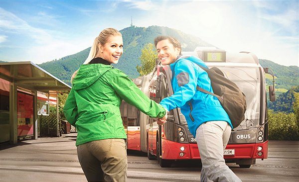 Mit dem Obus und dem Bus zum Wandern auf den Gaisberg
