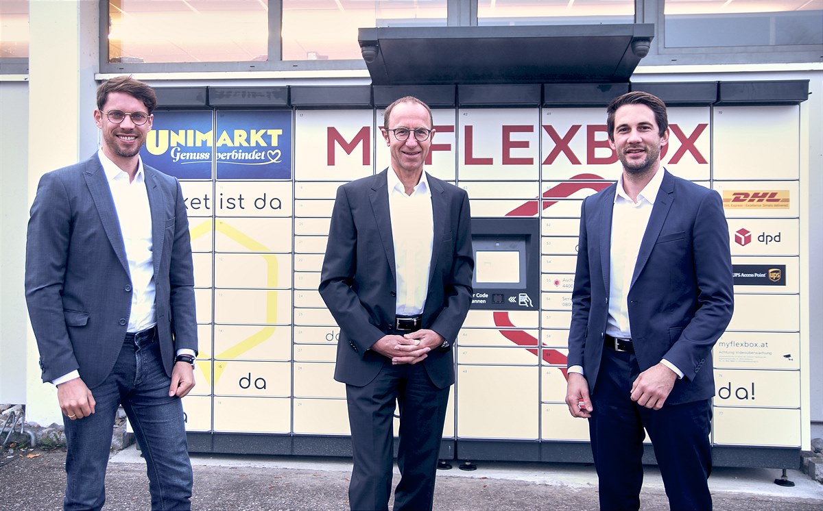 Smarte Locker von MYFLEXBOX jetzt auch bei Unimarkt