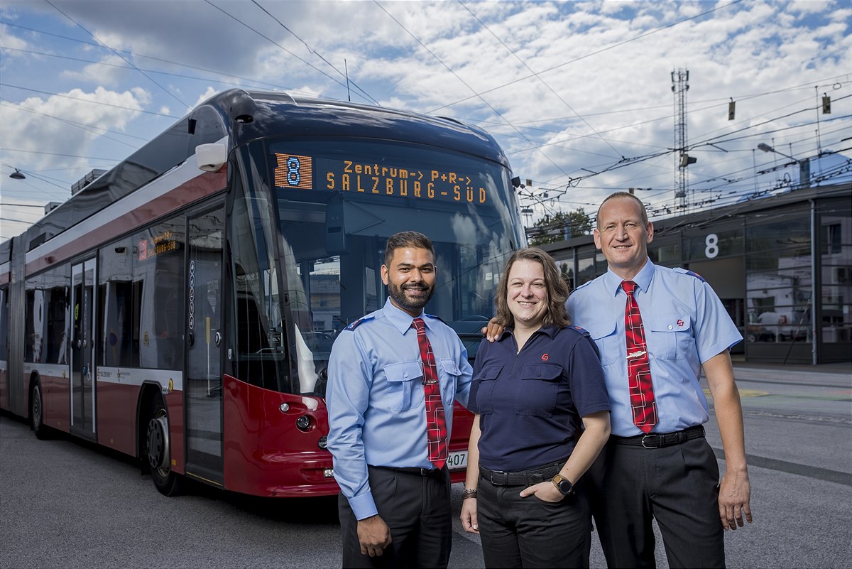 Die Salzburg AG sucht neue Obuslenker:innen