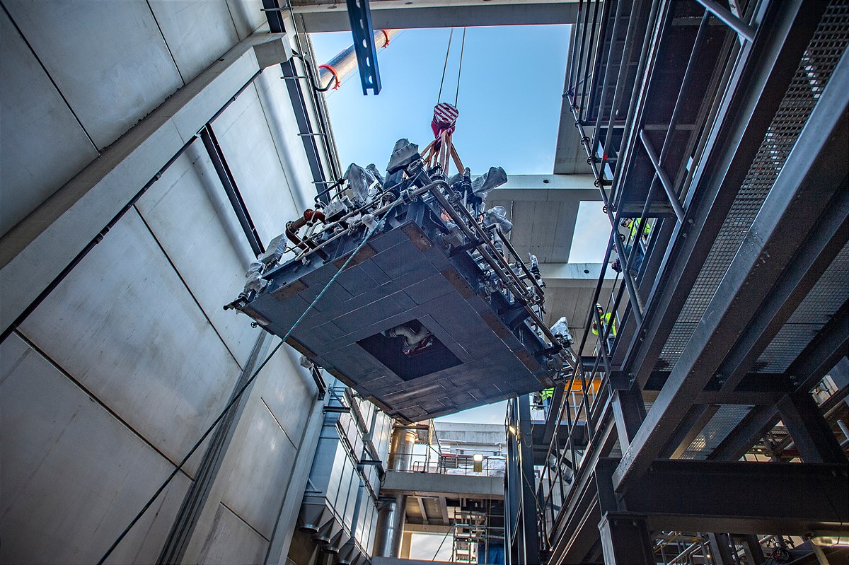 Turbine für das Biomasse-Heizkraftwerk Siezenheim 2