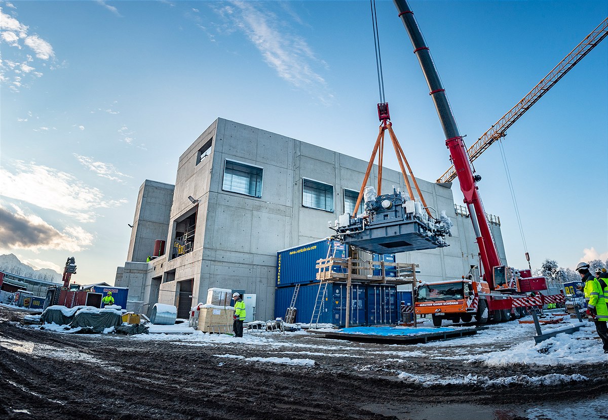 Arbeiten beim Biomasse HKW Siezenheim 2