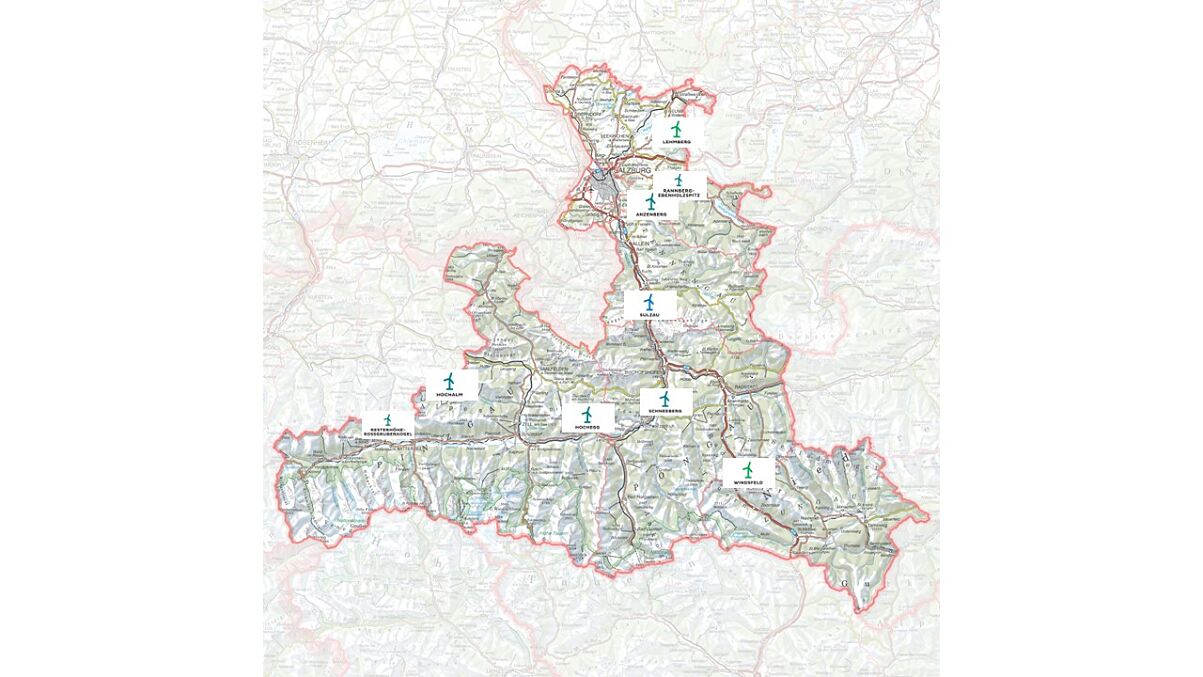Landkarte inkl. Standorte