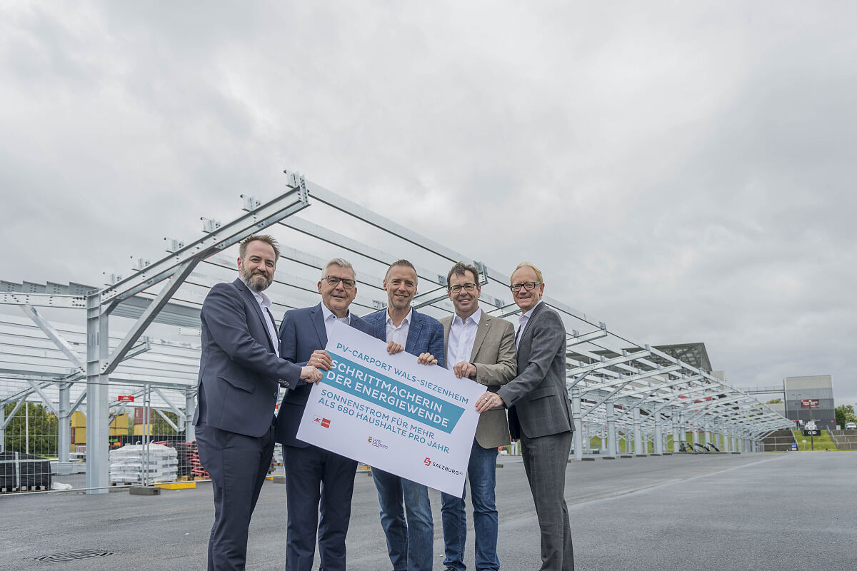 Sonnen.Kraftwerk auf Carports in Wals-Siezenheim