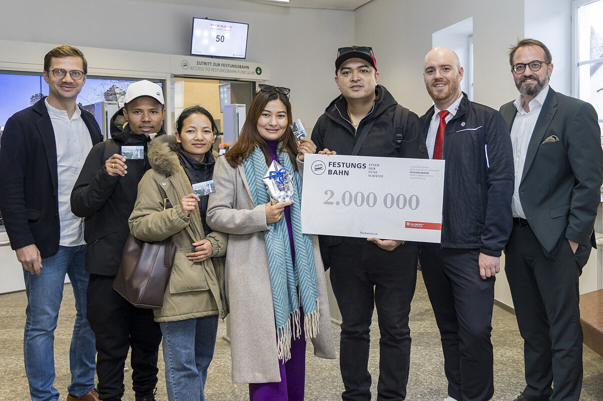 Die 2 Millionsten Fahrgäste 