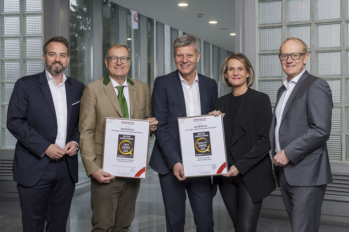 Salzburg AG auch 2025 unter den besten Arbeitgebern